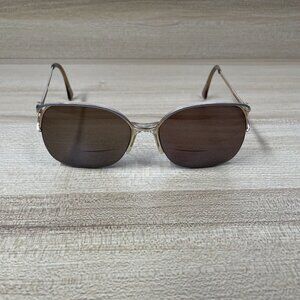 Vintage‎ Women’s Sunglasses Tura MOD-402 Semi Rimless Square Metal Frames Only